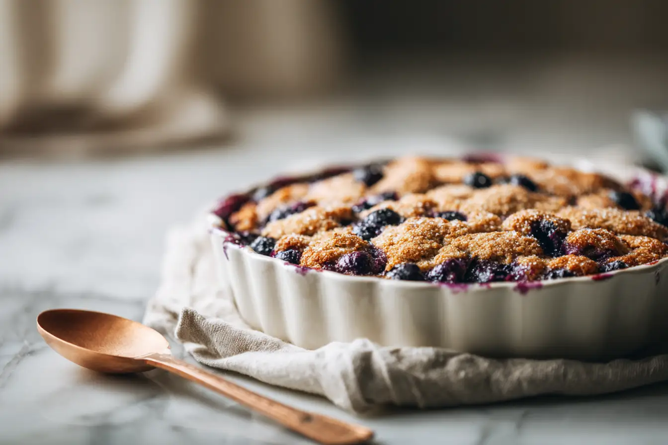 Blueberry Ginger Cookie Cobbler A Cozy Classic with a Spicy Twist