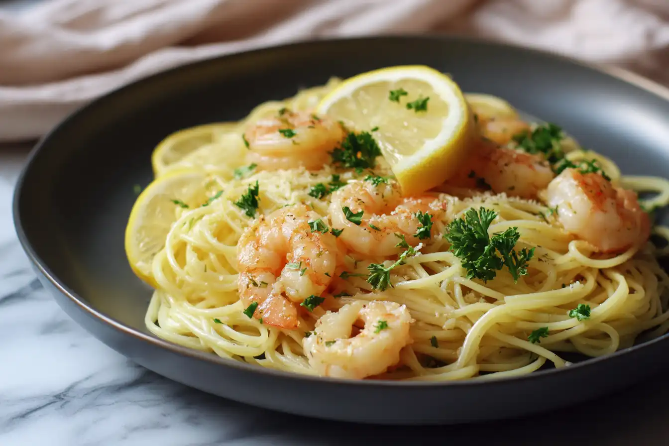 Lemon Butter Garlic Shrimp Pasta Easy, Bright & Delicious