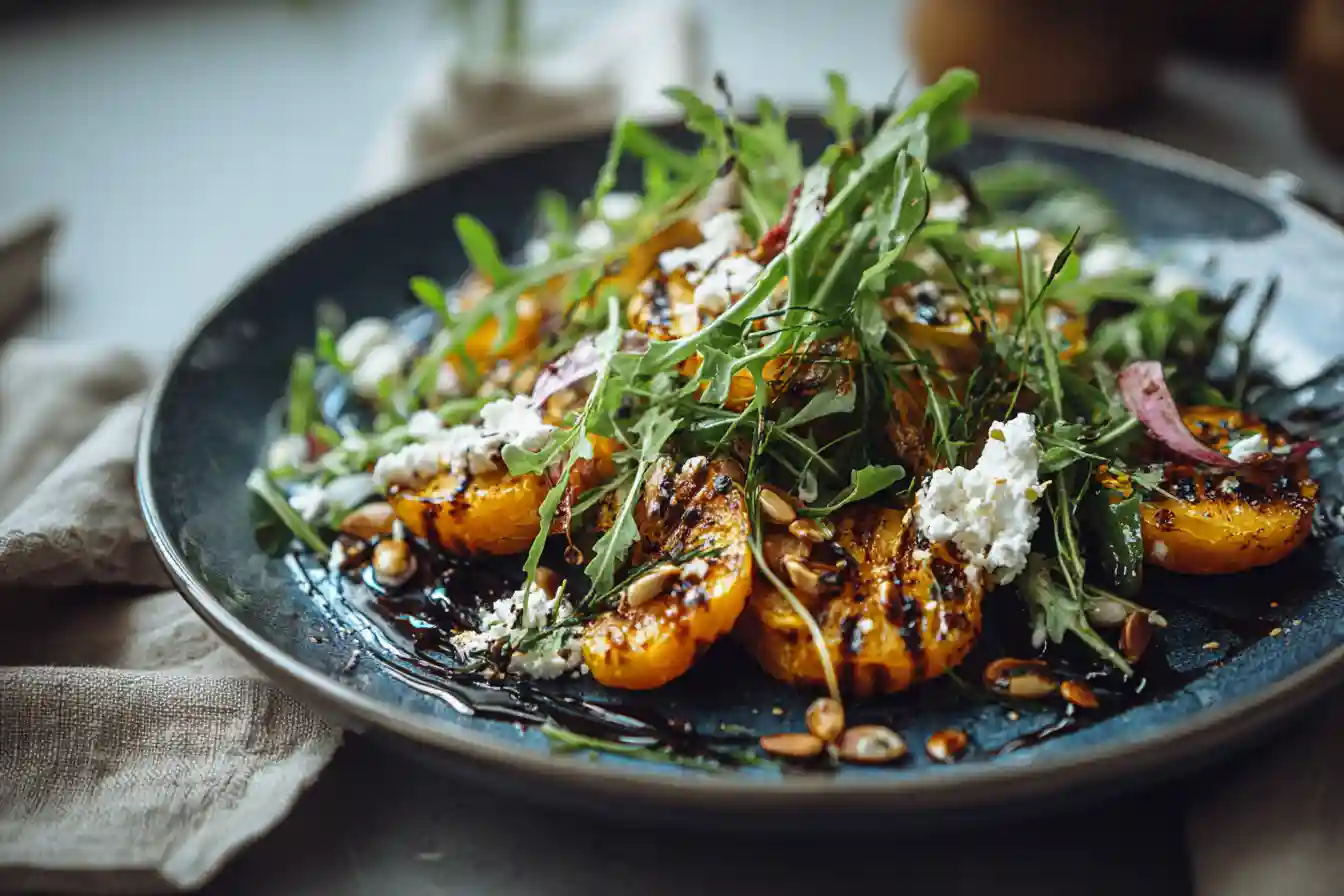 Roast Pumpkin Feta Salad with Tamarind Vinaigrette Recipe
