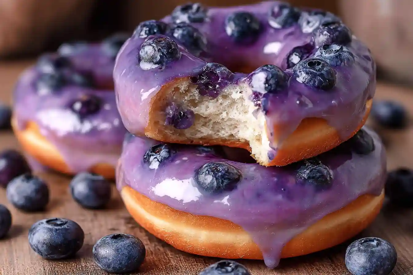Blueberry Cake Donuts