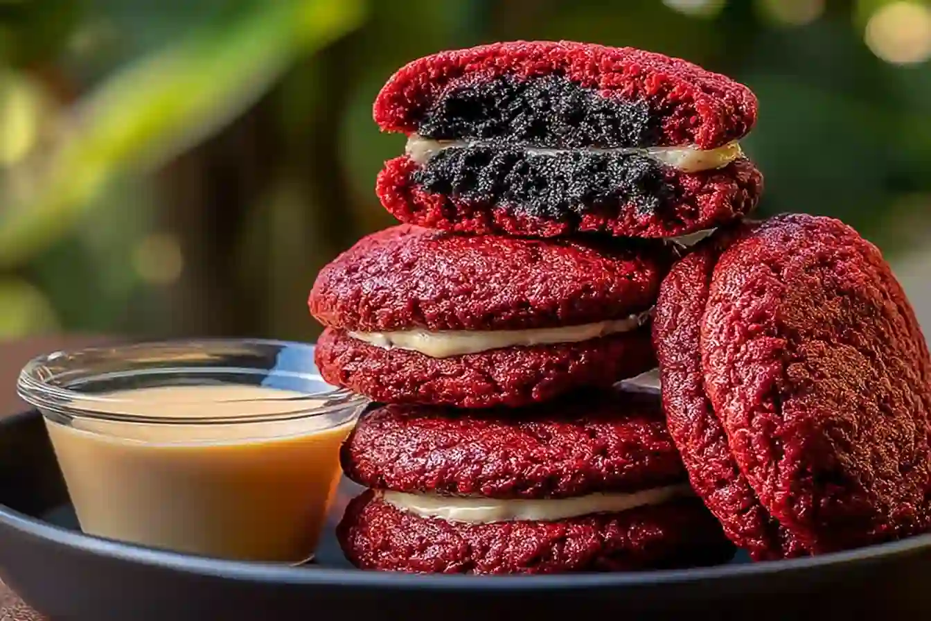 Deep-Fried Red Velvet Cheesecake Oreos