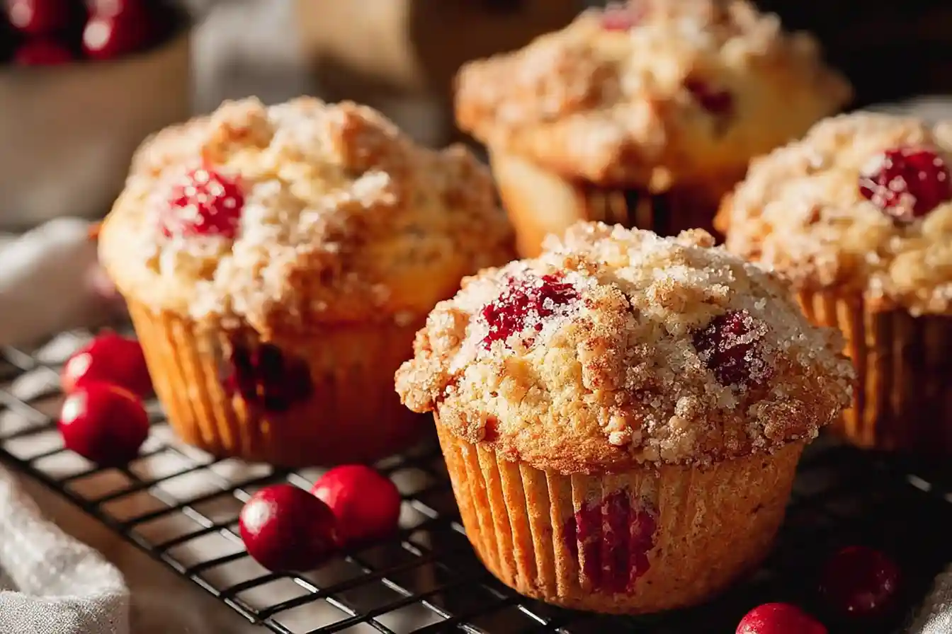 Easy Cherry Cobbler Muffins