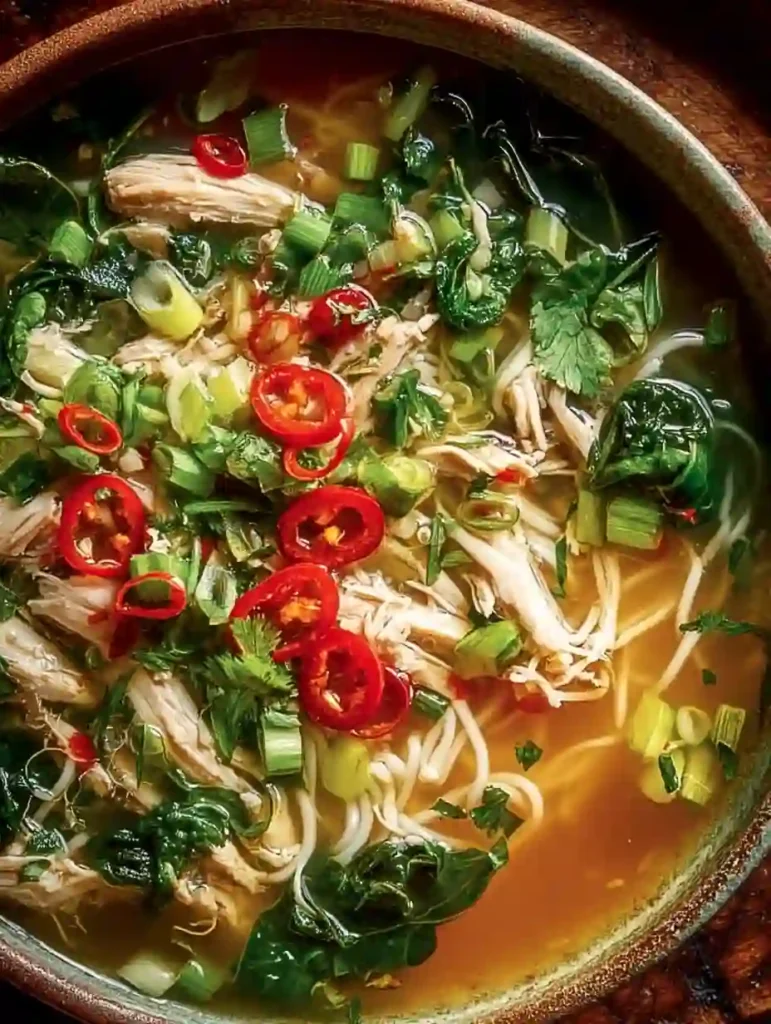 Ginger Garlic Chicken Noodle Soup