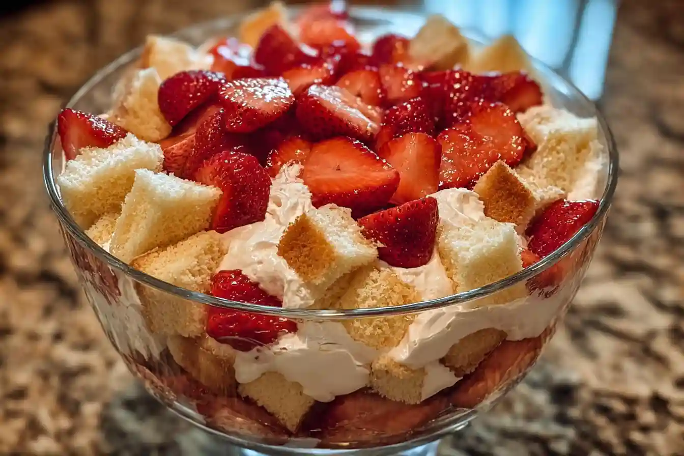 Strawberry Shortcake Trifle