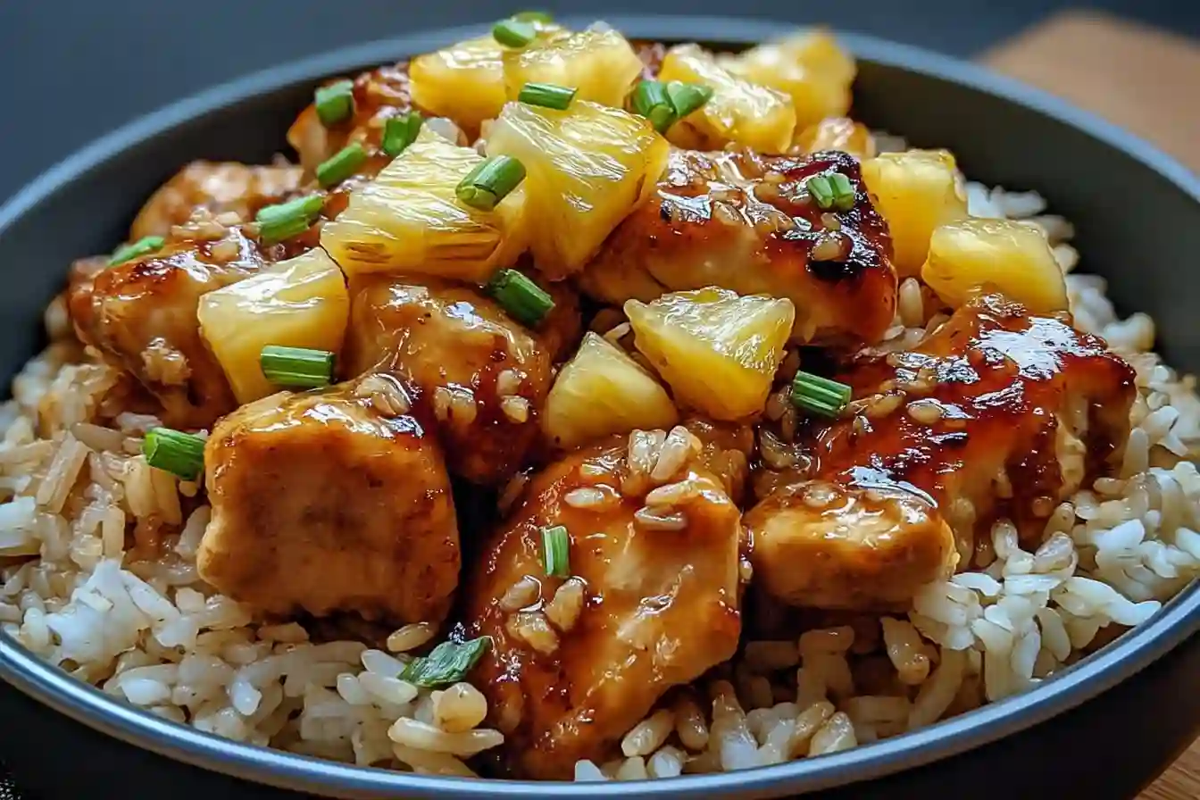 Sweet and Savory Pineapple Chicken and Rice