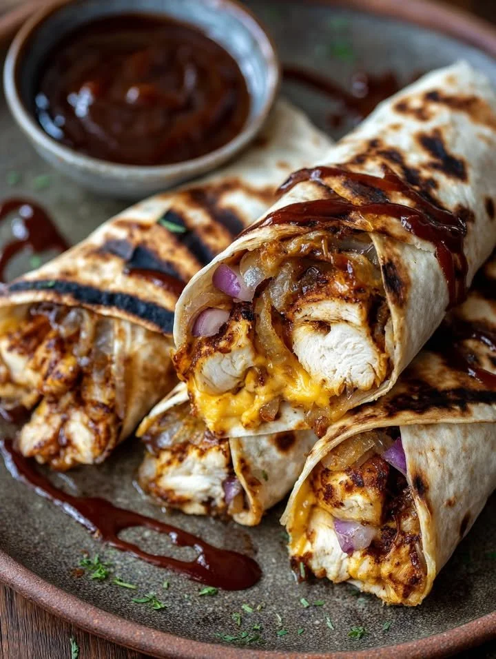 BBQ Chicken Cheese Wraps