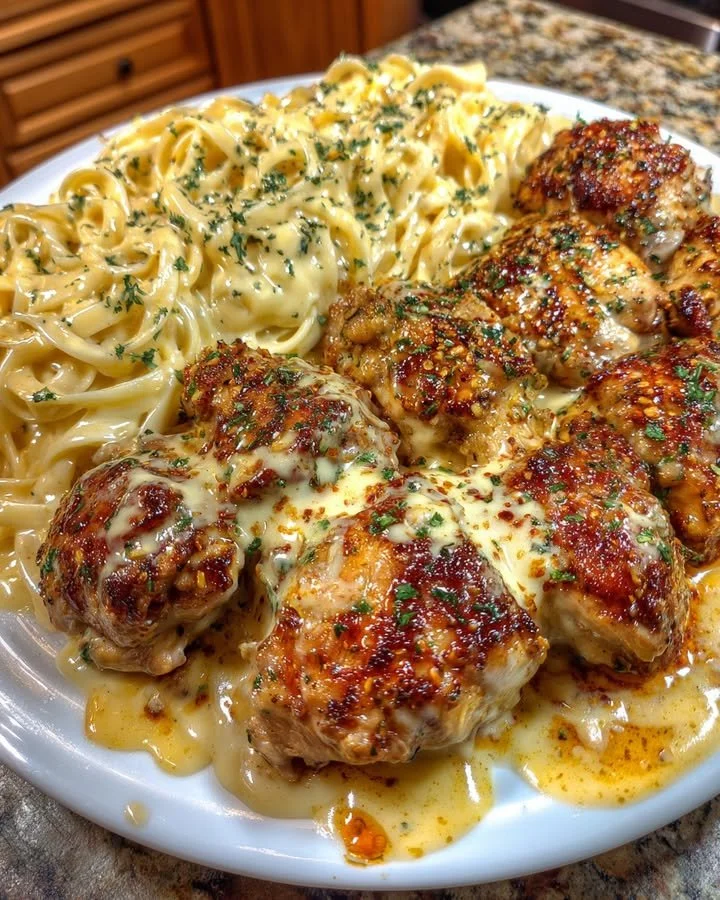 Cheesy Cajun Alfredo Pasta with Velveeta Chicken Linguine