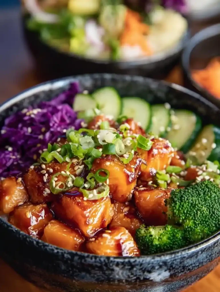 Bang Bang Salmon Bite Bowls