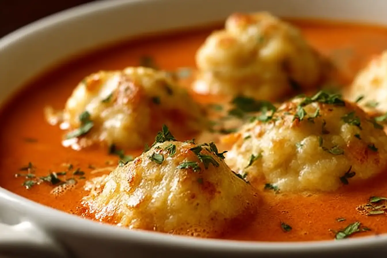 Cozy Up with the Best Tomato Soup and Cheddar Bay Dumplings Recipe