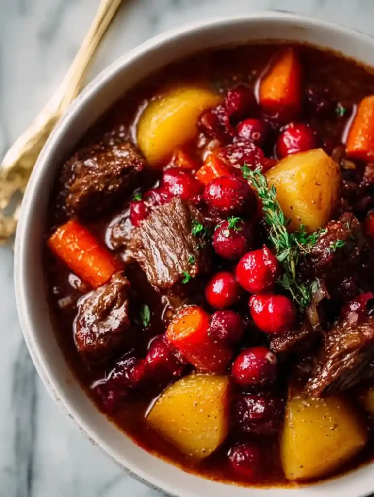 Cranberry Apple Beef Stew A Delightful Comfort Dish