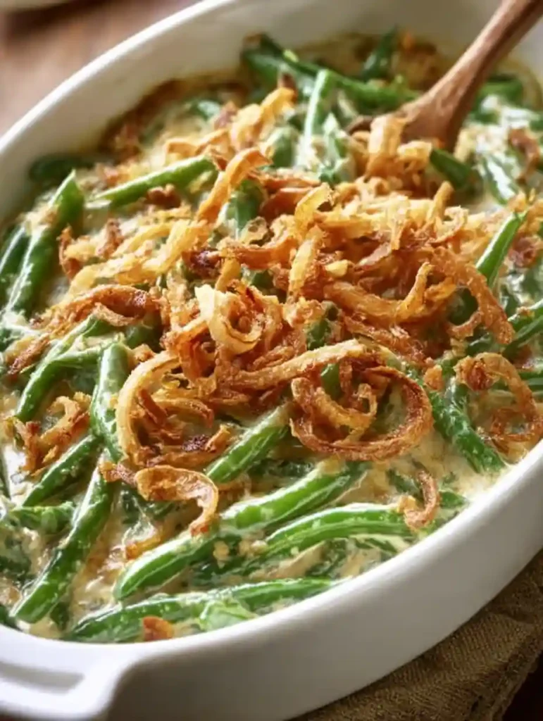 Irresistibly Creamy Green Bean Casserole for Your Holiday Dinner