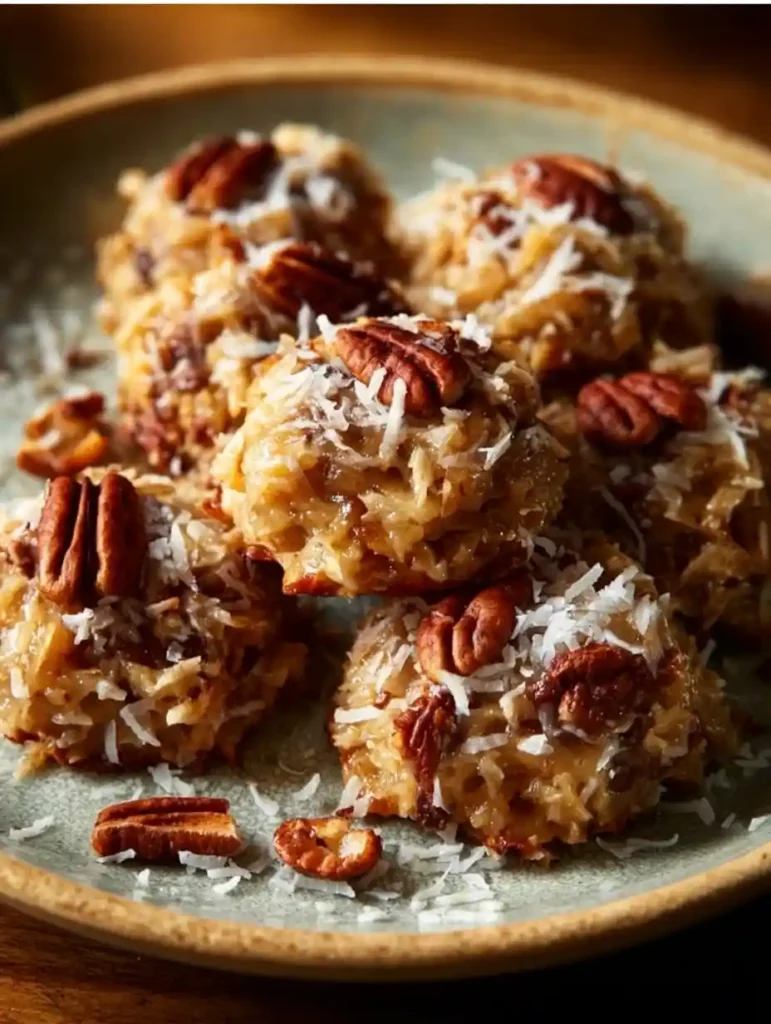 No-Bake Coconut Praline Cookies