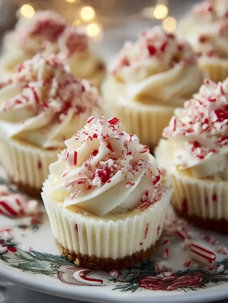 Peppermint Mini Cheesecakes