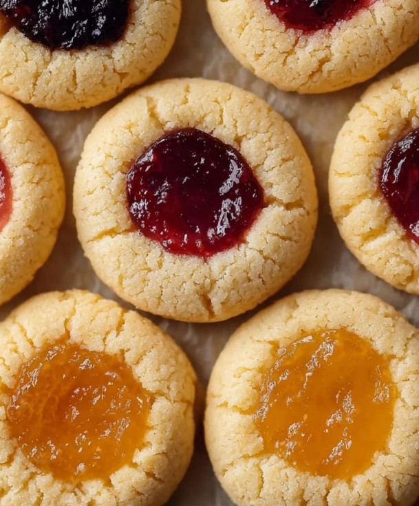 Easy Baked Thumbprint Cookies
