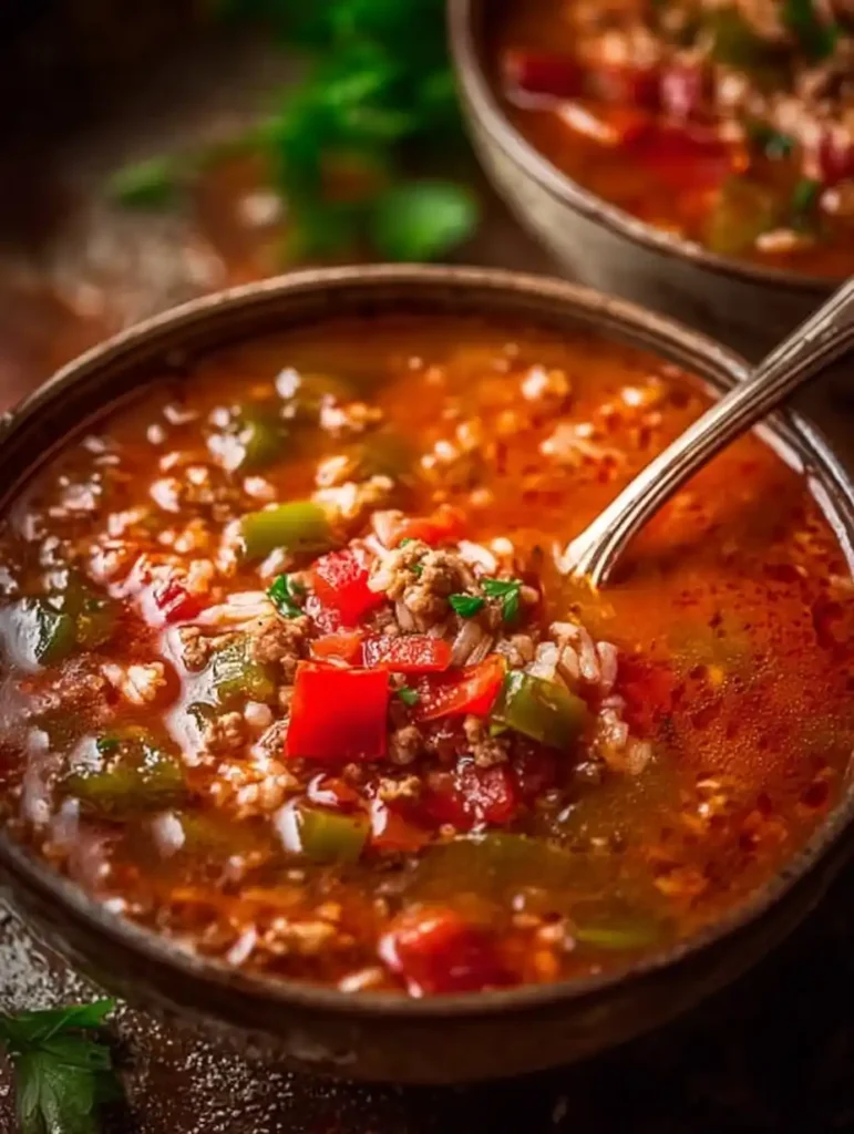 Easy Stuffed Pepper Soup