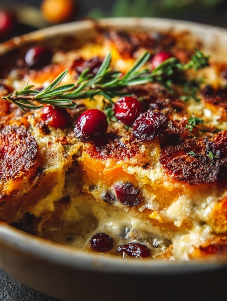 Pumpkin & Cranberry Gratin