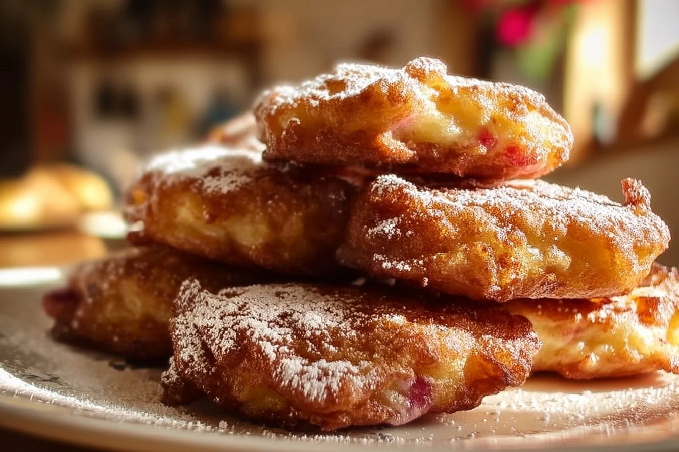 Irresistibly Crunchy Rhubarb Fritters That Will Delight Your Breakfast Table