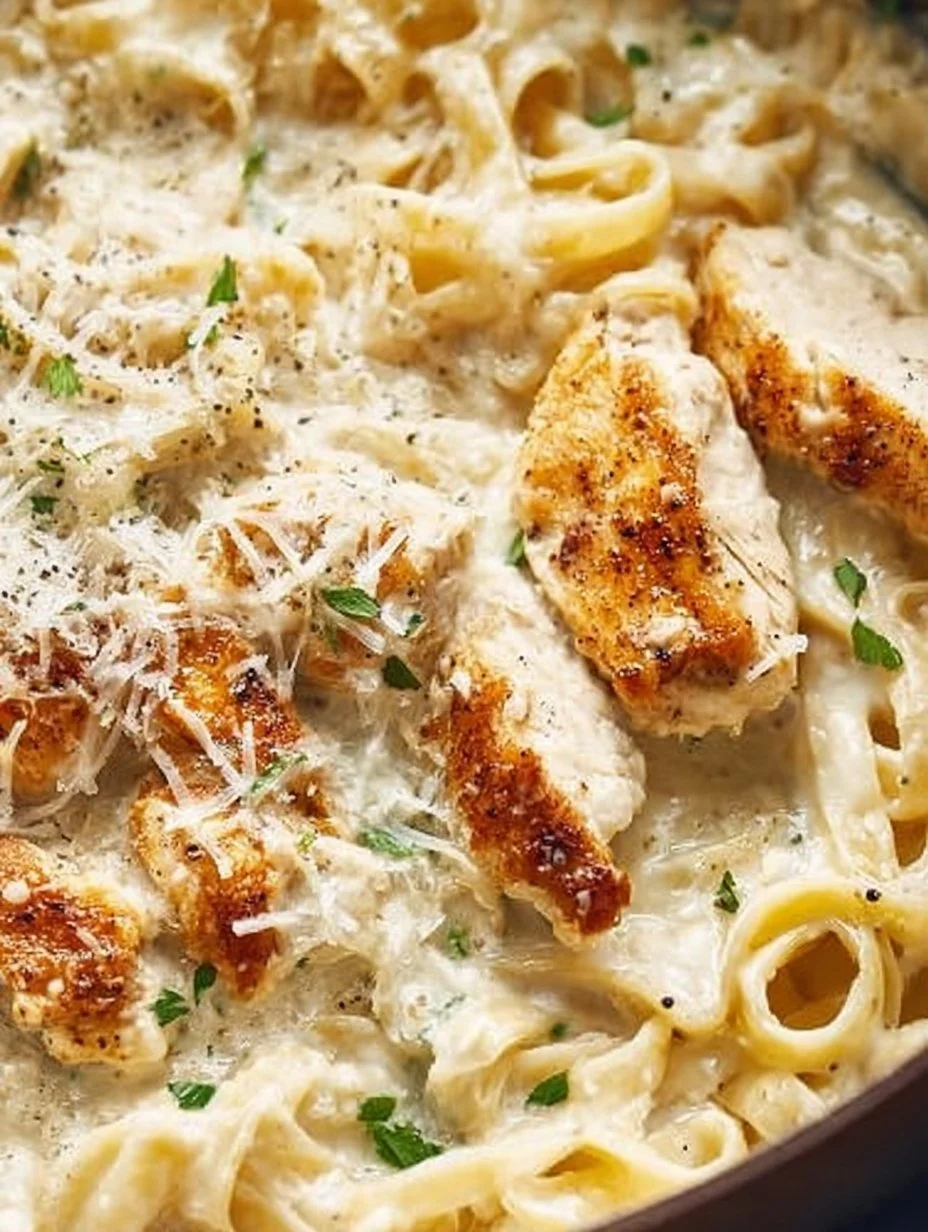 Creamy Chicken Fettuccine Alfredo