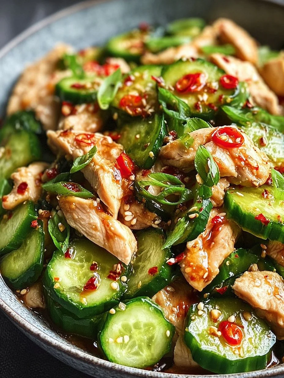Delicious Thai Cucumber Salad with Chicken You’ll Crave