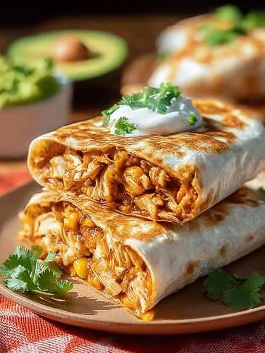 Irresistible Chicken Enchilada Crunch Wraps