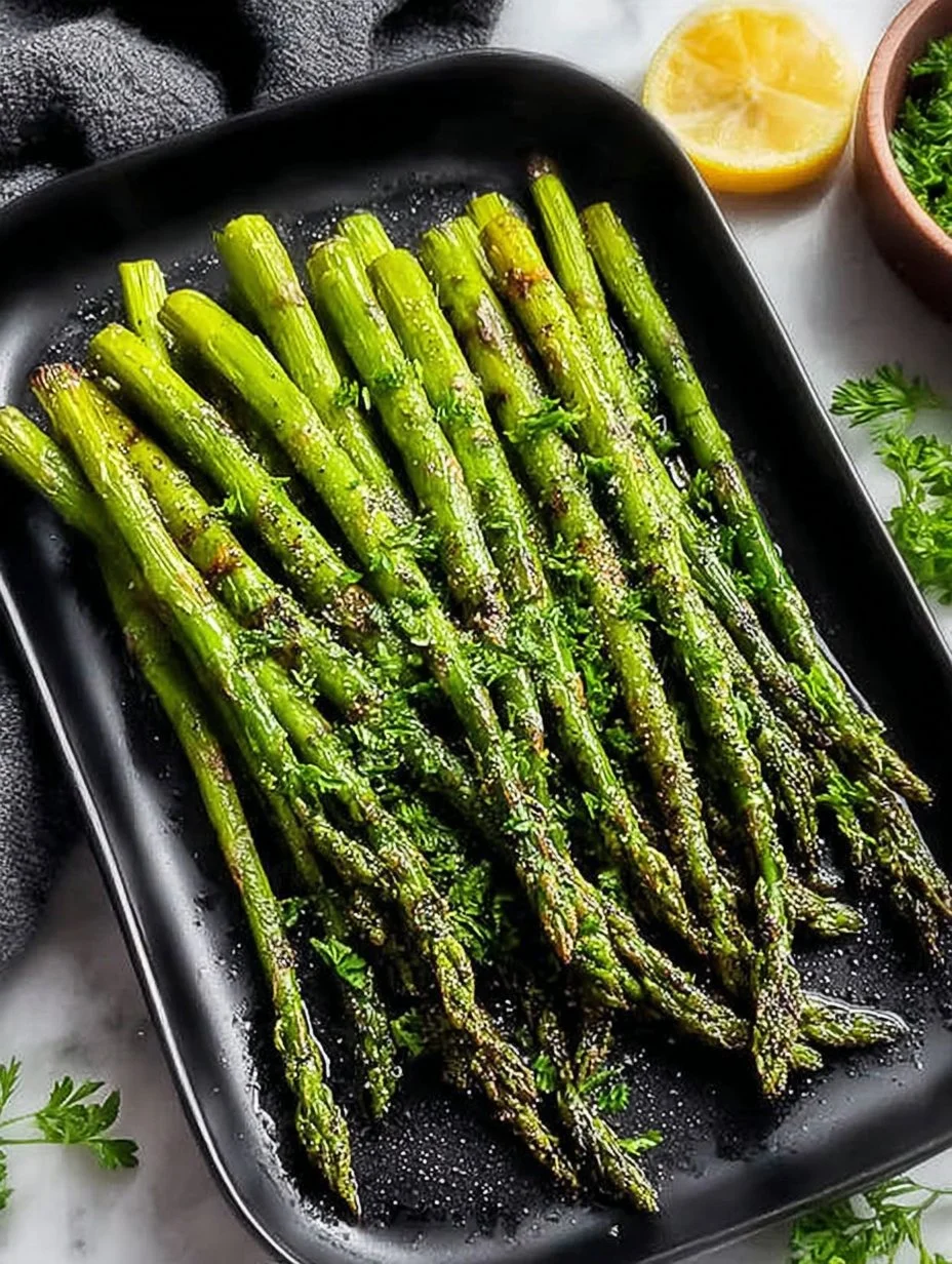 Juicy Grilled Lemon Garlic Asparagus
