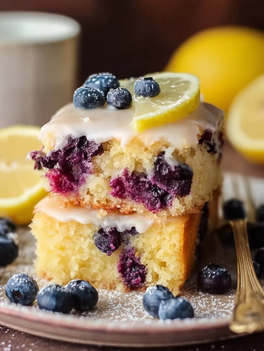 Lemon Blueberry Sheet Cake