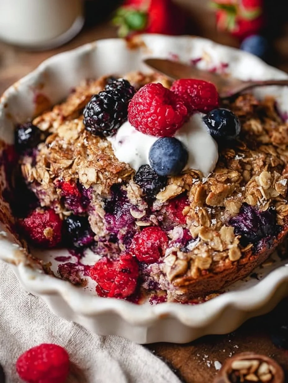Mixed Berry Baked Oatmeal