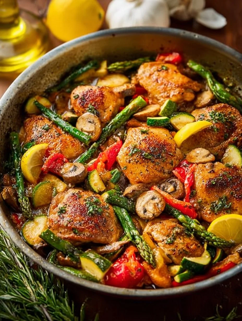 One Pan Italian Chicken Skillet Recipe