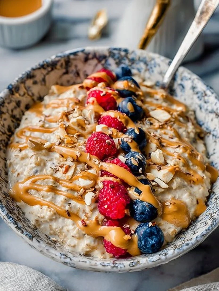 Peanut Butter Breakfast Oatmeal Bowl