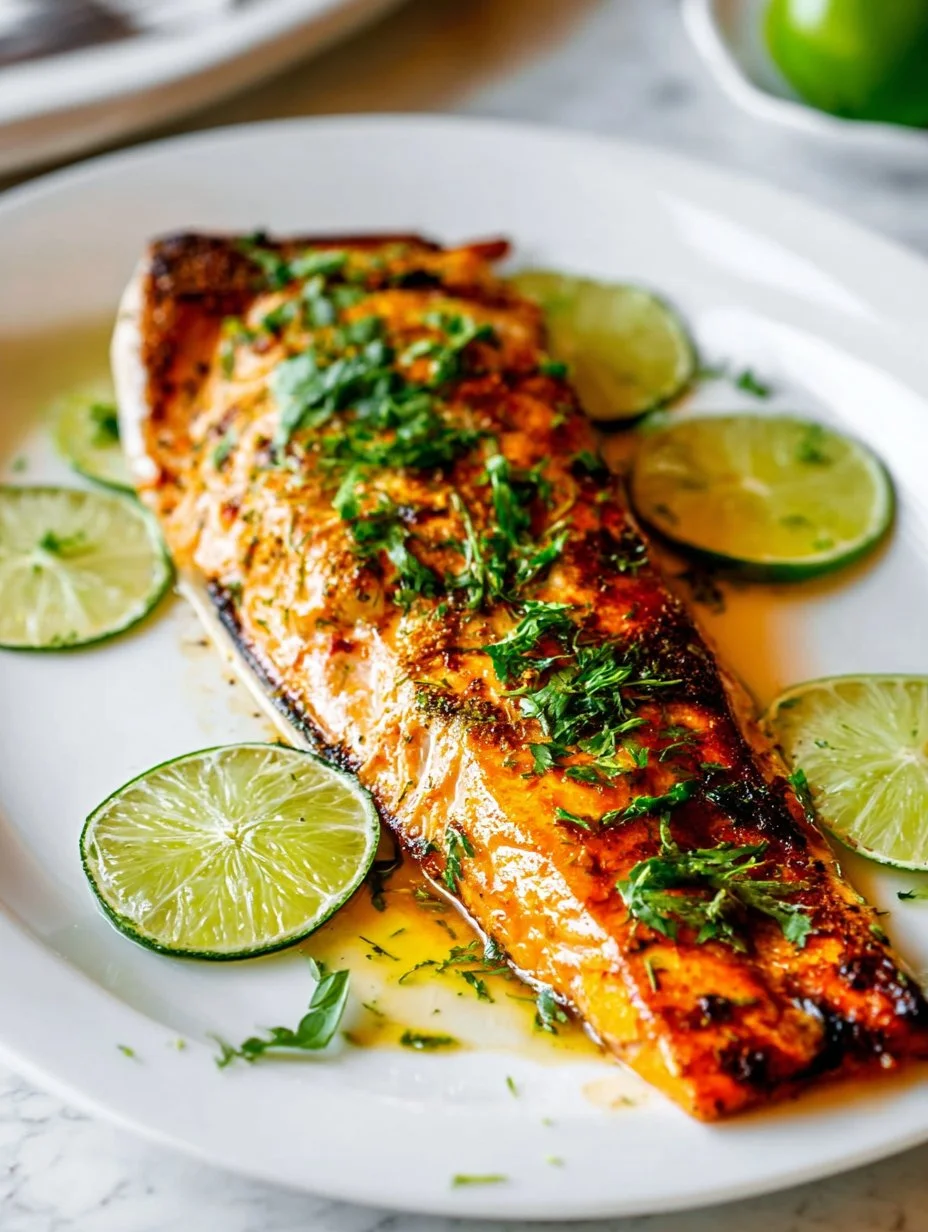 Chili Lime Baked Trout