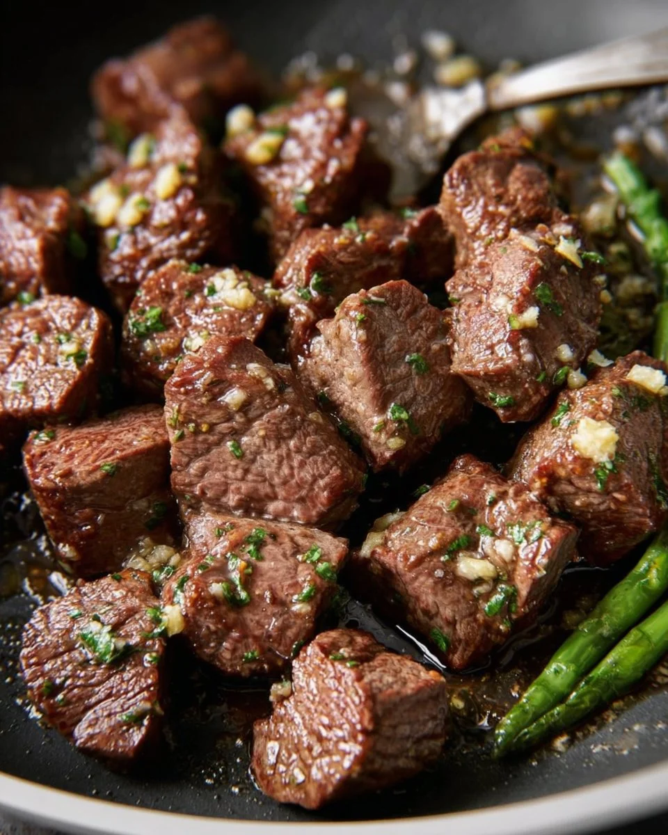 GARLIC BUTTER STEAK BITES
