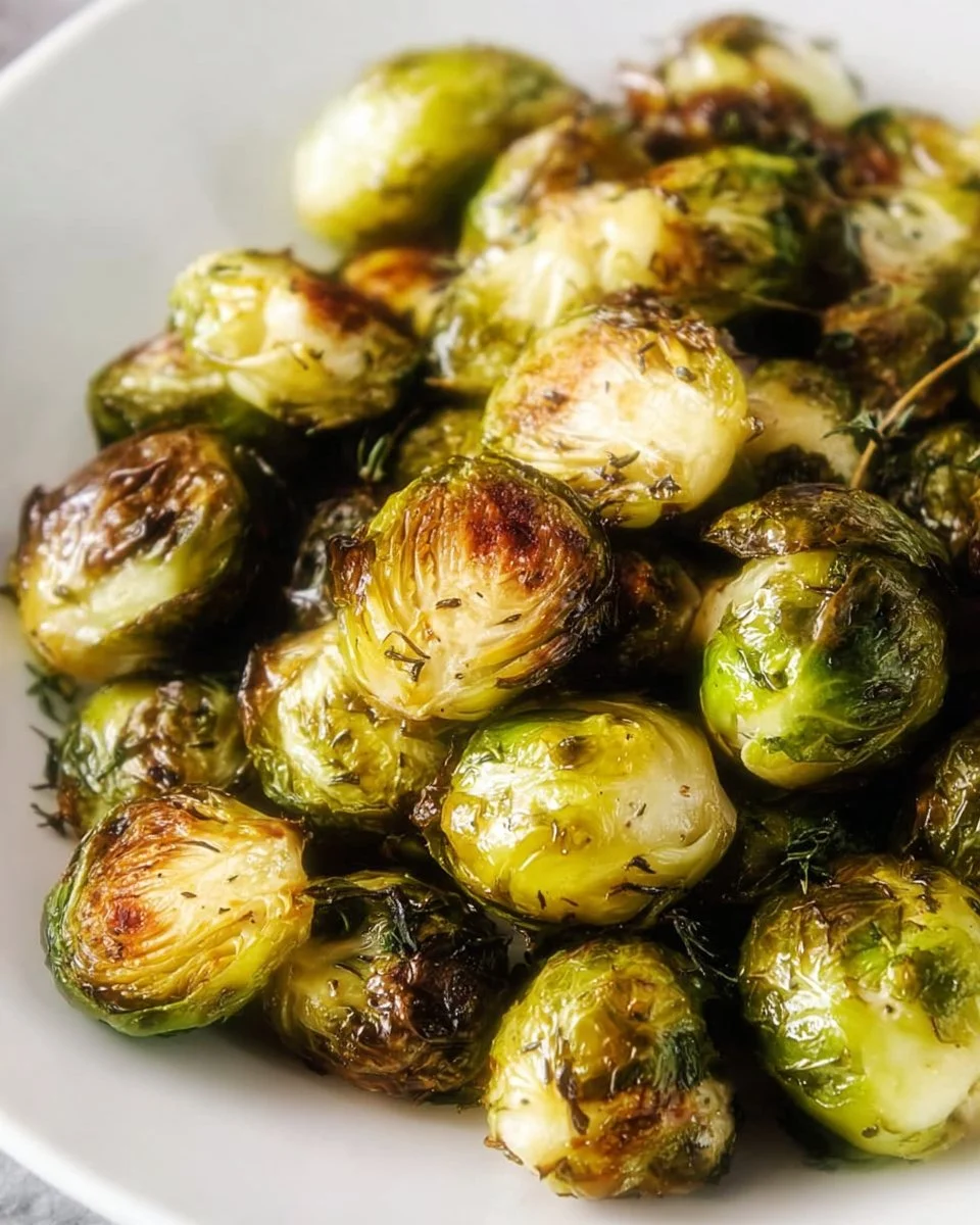 SIMPLE ROASTED BRUSSELS SPROUTS