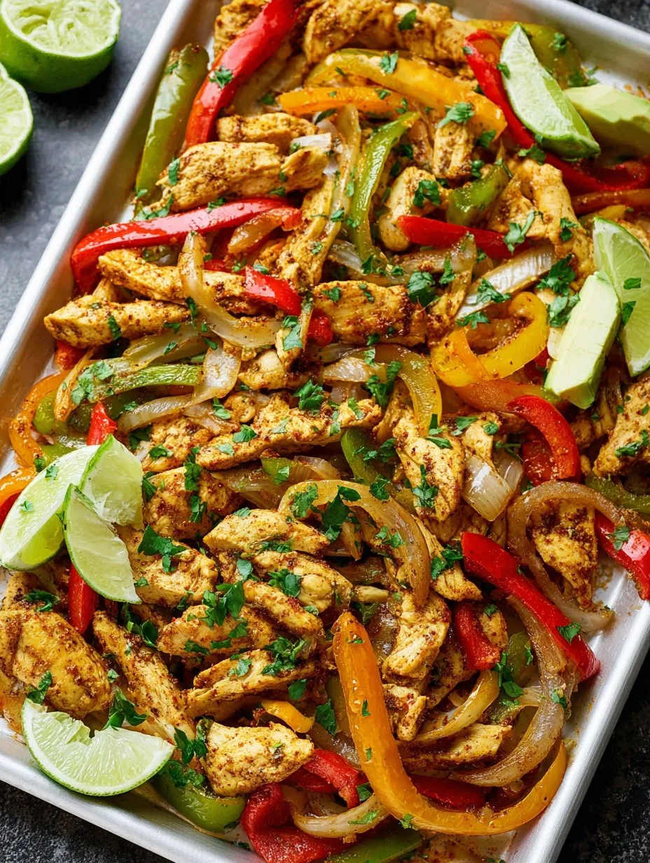 Sheet Pan Chicken Fajitas